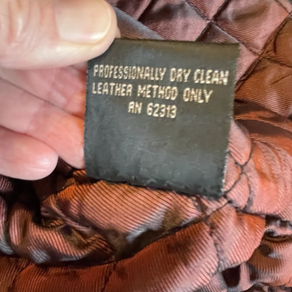 VTG AMERICAN OUTERWEAR MEN XL BLACK LEATHER BOMBER JACKET/AVIATOR, MOTORCYCLE - Picture 5 of 10